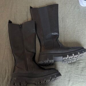 Black Women's Boots knee high